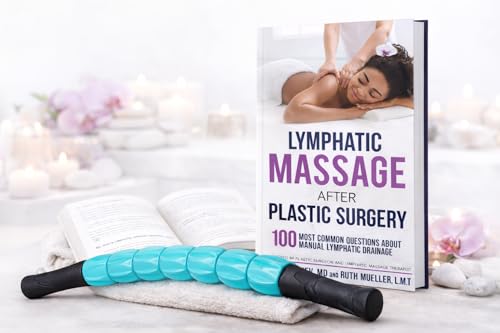 Lymphatic Massage Roller Recovery Set – Post-Surgery Body Roller Stick & Lymphatic Massage Guide Book