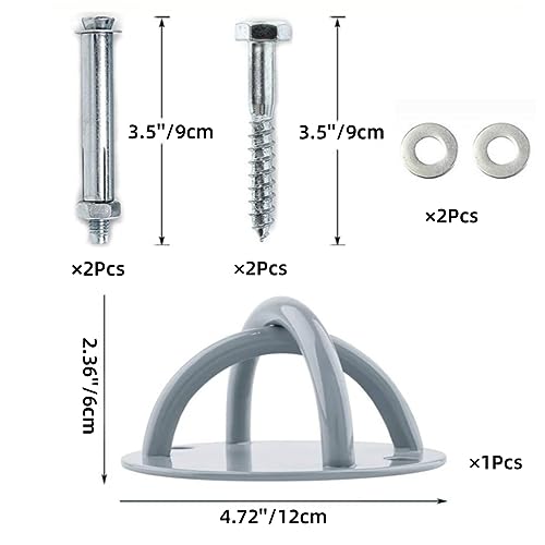 Wall Mount Bracket for X, Yoga Ceiling Mount Suspension Straps for Gymnastic Rings and Aerial Yoga Swing