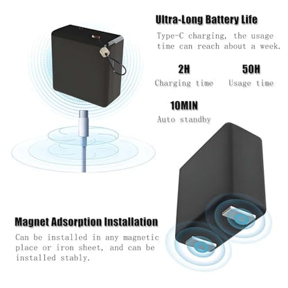 Portable Velocity-Based Training Device for Weightlifting & Squats, App Real-Time Digital Display and Voice Broadcast, ±1.0mm Detection Accuracy, Charge 2h Use 50h - size: B