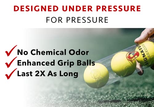 Signature Lacrosse Ball Set - Packs of 2, 4, 8, 12, and 120 - No Chemical Smell Massage Balls, Myofascial Release Tools, Back Roller, Muscle Knot Remover
