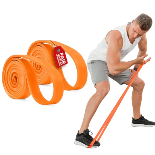 EliteFTS Pro Resistance Band - Boost Core Stability and Flexibility with This Portable, Joint-Friendly Tool - size: Pair, style: PRO LIGHT RESISTANCE BAND