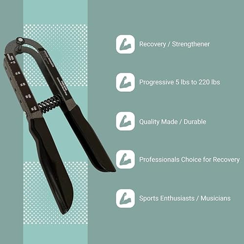 Stovall Adjustable Grip Strength Trainer | Professional Physical Therapy Hand Grip Exerciser | Rehab Hand Exerciser with Resistance