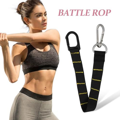 TOYANDONA Weighted Training Straps for Sled Pulling and Endurance Training with Adjustable Length, Portable and Comfortable Nylon and Iron Harness for Fitness Exercises and Squats