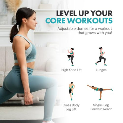 EVENup Core Balance for Women & Men, Worn on Your Shoes, Core Balance Equipment for Physical Therapy & Core Strength Training, Adjustable Balance Domes