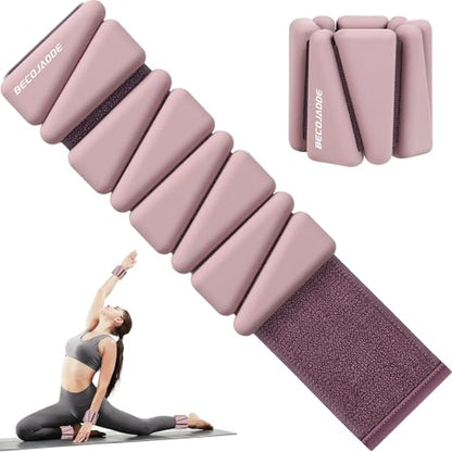 Ankle Weights Set of 2 (1 lb/2 lb/3 lb Each) Adjustable Wrist Weights for Women Men Wearable Arm Leg Weight for Pilates, Running, Walking, Workout, Yoga