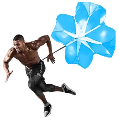 Running Speed Chute Resistance Parachute 56 inch Powerchute Umbrella Training Sprint Power Soccer Trainer for Runner, Football, Soccer Drilling