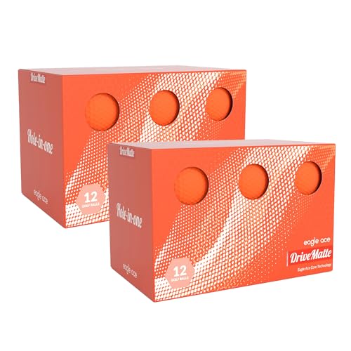 Eagle Ace™️ DriveMatte Golf Balls-2 Layers-Maximum Distance,Optimal Spin Control - color: Orange-24Pack
