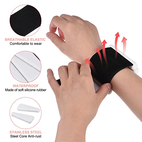 PATIKIL Ankle Weights for Women, 2Lbs Total (1Lb Each) Adjustable Wrist Weights with Removable Weights Arm Weights for Women & Men Yoga Training Walking Jogging Aerobics - color: White