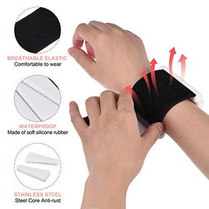 PATIKIL Ankle Weights for Women, 2Lbs Total (1Lb Each) Adjustable Wrist Weights with Removable Weights Arm Weights for Women & Men Yoga Training Walking Jogging Aerobics - color: White