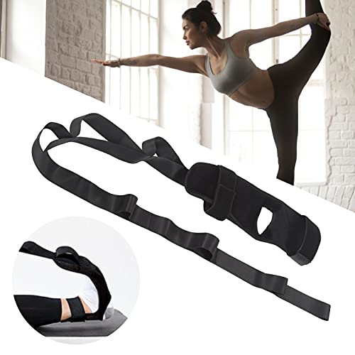 Leg Stretch Belt, Oxford Fabric Yoga Strap with Multi Loops and Hook Loop Closure, for Physical Therapy, Ballet Dance and Flexibility Training,