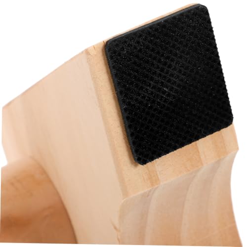 Toyvian Wooden Push up Bars Parallettes with Non-slip Base, Beech Wood Calisthenics Equipment for Strength Training and Handstand Practice, 30cm Pair for Home Gym Fitness