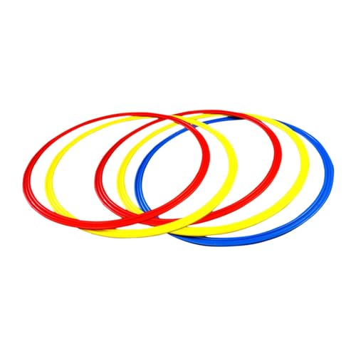 Agility Training Rings Sturdy Practical Multipurpose Portable Home Gym for Athlete Kids Soccer Trainer Badminton Sports, 30cm 5 Pieces
