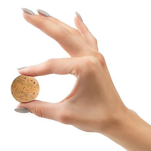 Yoga Studio Unbranded Cork Massage Balls Four Pack, Trigger Point Therapy Ball, Cork Ball Roller for Muscle Tension, Deep Tissue Relief Set of 4 (3cm)