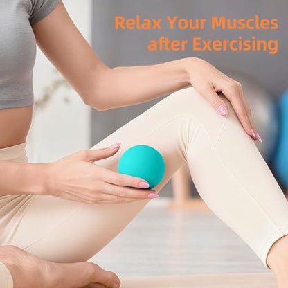Massage Lacrosse Balls for Myofascial Release, Trigger Point Therapy - color: Green