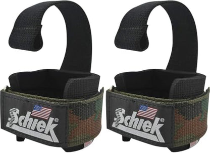 Schiek Sports Model 1000-DLS Deluxe Dowel Lifting Straps - color: Camo