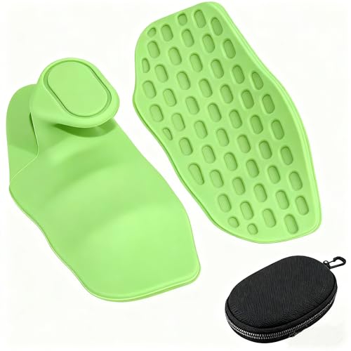 Anti-Slip Workout Grips - Ergonomic Rubber Hand Protector Gloves for Weight Lifting, Pull-Ups, Gym Training and Exercise, for Men and Women - color: Green
