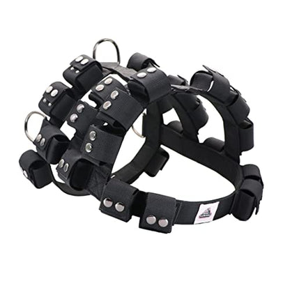 Dog Harness for Small Medium Large Dogs No Pull, Dog Weighted Vest, Tactical Dog Harness for Pit Bulls with Pockets (Adjustable Weight) - Weight Loss, Exercise, Walking, Muscle