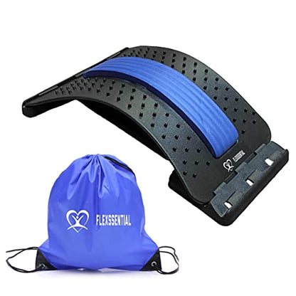 Back Stretcher Device for Back Pain Relief - Lumbar Support - Spine Deck - Massager for Back - Spine Stretcher Helps Lower Back Pain - Easy Back Therapy that relieves Chronic Pain