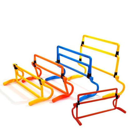 KESYOO Detachable Soccer Training Hurdles Red Agility Equipment Mini Exercise Obstacles Indoor Outdoor Speed Training Accessories - color: red