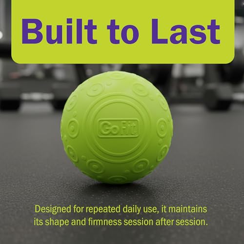 GoFit 5 Inch Massage Ball - Muscle Pain Management, Green