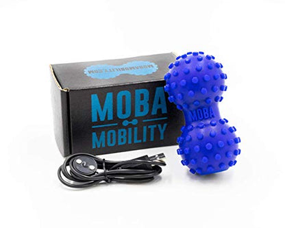 Moba Mobility Tool - Deep Tissue Massaging Vibrating Peanut - Fitness and Sports Recovery, Mobility, and Therapy Tool. Cordless, Rechargeable, 150 Min of Run Time with 3 Intensity Levels