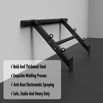 Wall Mounted Pull Up Bar Garage Corridor Gym Heavy Weight Strength Bars Indoor Multi-sport Exercise Equipment Load 300kg,