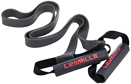 Les Mills™ SMARTBAND Extreme™ Workouts Bands with Handles for Women and Men, Resistance Bands for Working Out, Stretch Bands for Exercise at Home