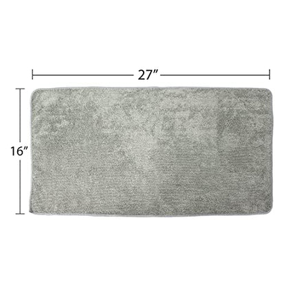 Microfiber Gym Towels, Super Absorbent & Quick Drying Sweat Towels for Fitness, Sports, Yoga, Workout, Sauna, Face & Equipment, Soft & Reusable,16x27 Inches, 6-Pack, Gray