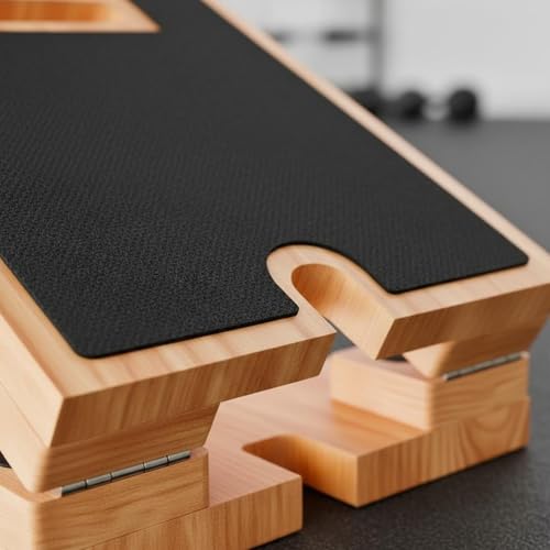 Wooden Stretching Board Portable Incline Board Non-Slip Surface Fitness Equipment for Home Workout