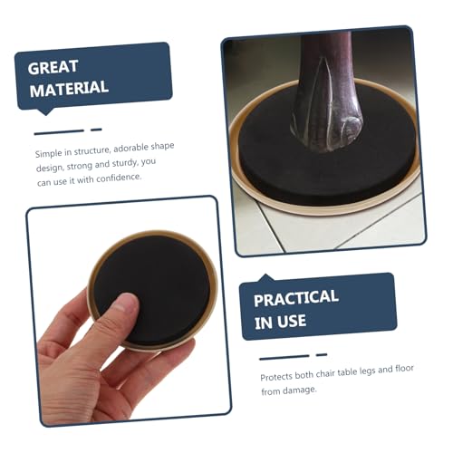 5pcs Round Furniture Moving Sliders Floor Protectors for Chairs and Tables Heavy-Duty Furniture Cushions to Prevent Scratches for Use - size: 8.90X8.90X1.02CM