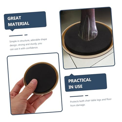 5pcs Round Furniture Moving Sliders Floor Protectors for Chairs and Tables Heavy-Duty Furniture Cushions to Prevent Scratches for Use - size: 8.90X8.90X1.02CM