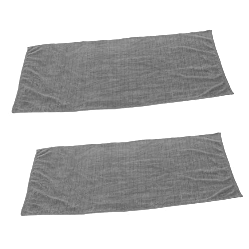 Kisangel 2Pcs Quick Dry Microfiber Gym Towels Super Absorbent Sports Sweat Towels for Workout Yoga Travel Camping Fitness with Cooling Function Gray