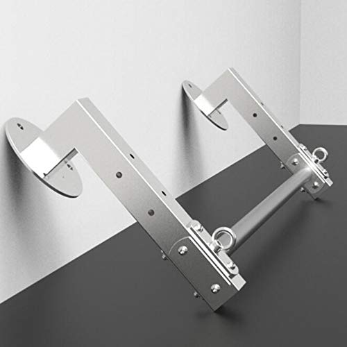 Pull-Up Bar Wall Mounted Stainless Steel Chin Up Bar, with Multi-Function Lifting Ring and Easy to Install, Portable Home Fitness Equipment, Load 200Kg