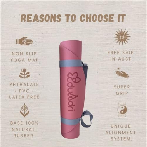 "Premium Extra Thick Yoga Mat With Strap-6mm Non-Slip,Eco-friendly,High-Density TPE,Ideal For Home,Gym, Perfect Exercise Mat for Pilates & Studio-72 L*24 W, Available In Rectangular & Arch Shapes"