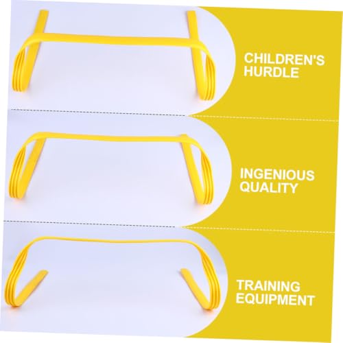 UKCOCO 4Pcs Agility Hurdles for Outdoor Training Durable Pe Speed Training Equipment for Adults Jumping Flexibility and Coordination for Soccer Fitness Workouts