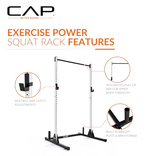 CAP Barbell Power Racks and Attachments - style: FM-905Q White