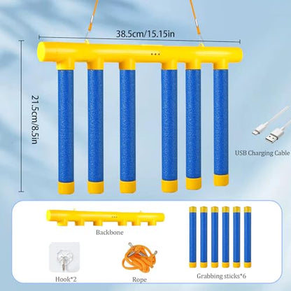 Reflex Drop Sticks Challenge Game - 3 Adjustable Speed Modes, Hand-Eye Coordination & Reaction Training Toy, Fun Catch Falling Sticks Game for Kids, Adults - style: Single-Player