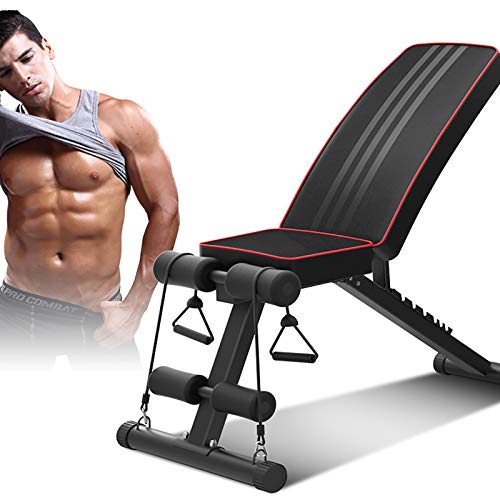 Weight Bench Adjustable Foldable Compact Workout Bench for Home Gym Multifunctional Bench Press Full Body Workout Equipment for Strength Training