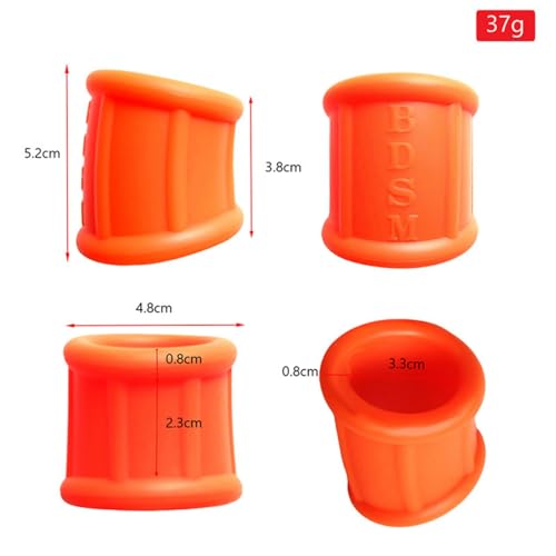 Silicone Cock Ring Ball Testicle Stretcher for Men-UFZ140(3pcs-Red) - color: 3pcs-red