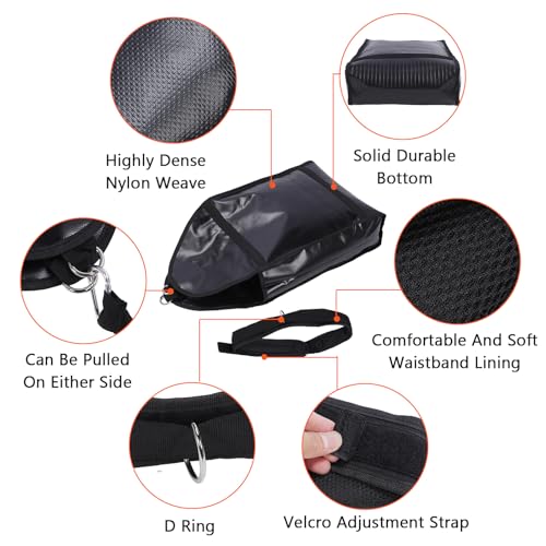 Adjustable Weight Sled Trainer Sandbag Sled Trainer with 3 Weight Sandbags for Speed Training Indoor Outdoor