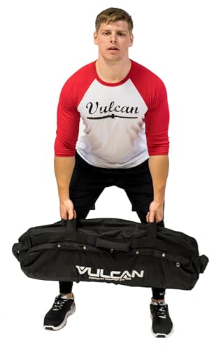 Vulcan Sandbag Trainer – Adjustable Heavy-Duty Workout Sandbag for Strength Training and Functional Fitness | 1050D Ballistic Nylon, Reinforced Filler Bags, Multi-Grip Handles for Cross-Training - size: Medium