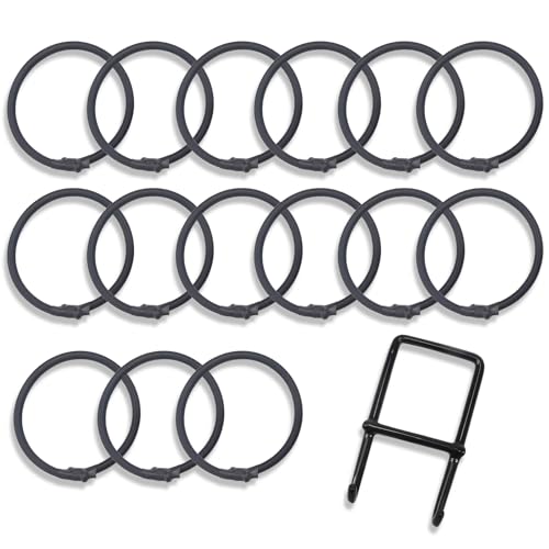 NEWAN 15Pcs Independent Bungee Cords,Replacement for Fitness Trampoline Bungee Cords + Mounting Tool - Max Limit 330 lbs