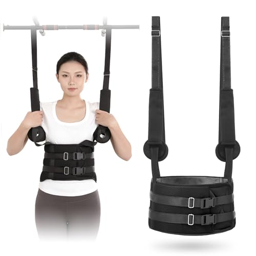 Back Stretcher, Lumbar Traction Device, Spinal decompression device for pain relief，Spinal decompression back stretcher for conditions such as herniated discs, sciatica, and spinal misalignment - size: Small