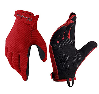 Full Finger Workout Gloves for Men Breathable Gym Exercise Weight Lifting Gloves Full Palm Protection Deep