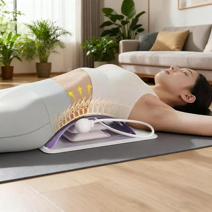 Lumbar Back Stretcher 150kg Load Capacity Ergonomic Non-Slip Portable