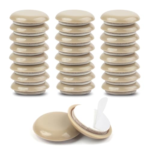 24 PCS Self-Stick Appliance Sliders for Kitchen, 1-1/4" Furniture Sliders - size: 1-1/4 inch (24pcs)
