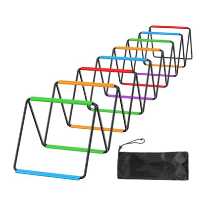 Agility Ladder, Football Ladder, Foldable Jumping Hurdles, Agility Training Equipment for Foot Exercises - size: 16 Grids