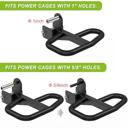 SELEWARE Power Cage Accessories, Dip Handles, Pull‑Up Stations, and Multi‑Grip Training Attachments - color: Multi Grip Dip Bar Attachment for 1" or 5/8" Hole of 3x3 inch Rack