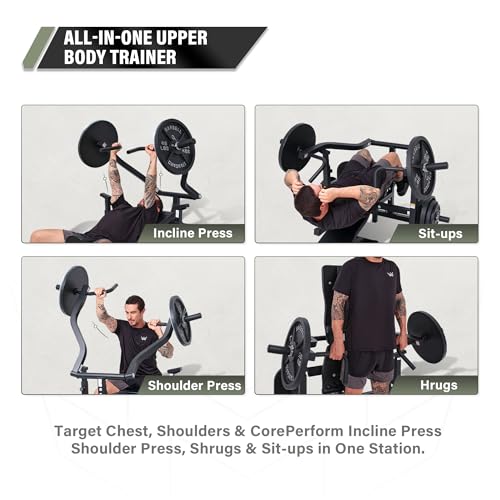 Major Fitness Drone P1 Bench Press Rack with Independent Arms – Adjustable Flat & Incline Bench Press for Chest & AB Workouts – Perfect Home Gym Equipment