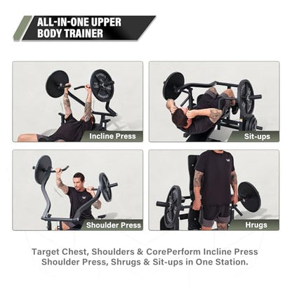Major Fitness Drone P1 Bench Press Rack with Independent Arms – Adjustable Flat & Incline Bench Press for Chest & AB Workouts – Perfect Home Gym Equipment